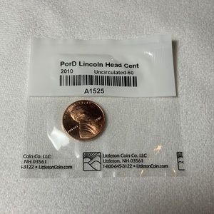 2010 Lincoln Head cent uncirculated